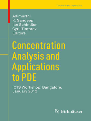 cover image of Concentration Analysis and Applications to PDE